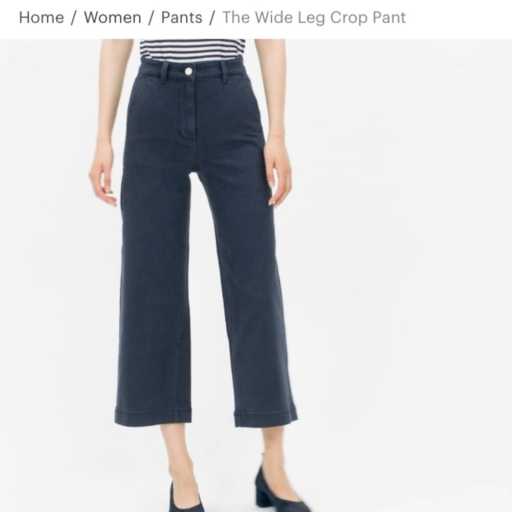 Everlane Wide Leg Crop Pant
